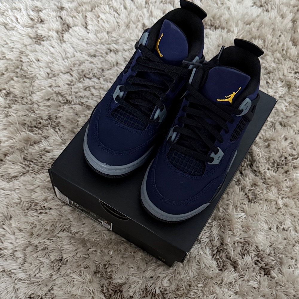 Kids Jordan 4 lakers